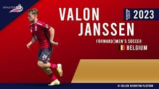 Mens Soccer  Forward Winger  Valon Janssen Belgium Recruit 2023 