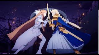 Asuna vs Alice  Sword Art Online War of Underworld Episode 10