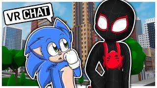 Movie Sonic Meets Miles Morales In VR CHAT