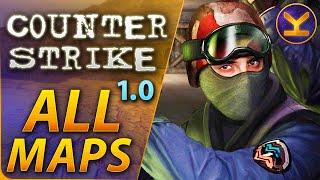 Counter-Strike 1.0 2000 PC - All Official Maps - Gameplay of the classic CS v1.0
