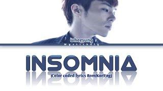 Wheesung — Insomnia Color coded Lyrics RomHanEng