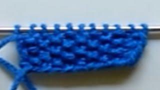 Knitting For Beginners - Moss Stitch With Odd Number Of Stitches