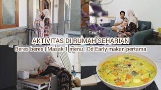 Rutinitas pagi di rumah minimalis  Bersih bersih & beberes dapur  Masak 1 menu simpel  Vlog IRT