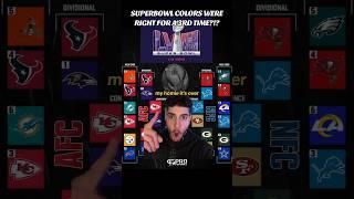 THE SUPERBOWL COLORS THEORY IS REAL?? #nfl #ravens #chiefs #lions #49ers #patrickmahomes #fexr