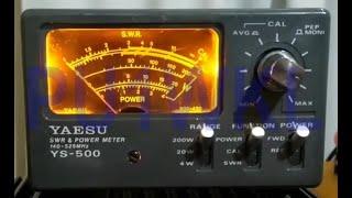 YAESU YS-500 VHFUFH SWR POWER METER - 200 WATTS