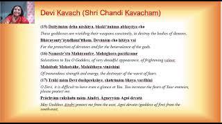 Devi kavach with english meaning by Abhirama