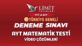 2. TÜRKİYE GENELİ DENEME SINAVI AYT MATEMATİK TESTİ VİDEO ÇÖZÜMLERİ