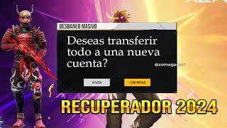 RECUPERADOR DE CUENTAS FREE FIRE 2024 con ID De Facebook gmail vk como recuperar cuenta baneada ff