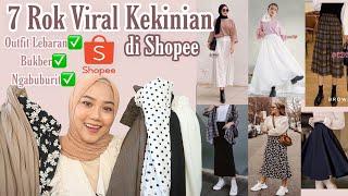 SHOPEE HAUL 7 ROK VIRAL KEKINIAN + MIX N MATCH INSPIRASI OUTFIT LEBARAN MUST HAVE