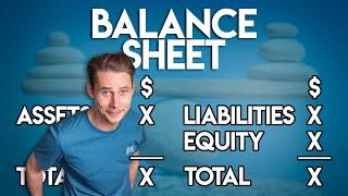 The BALANCE SHEET for BEGINNERS Full Example