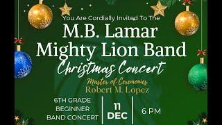 Lamar Christmas Band Concert