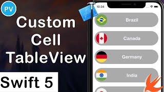 Custom Cell UITableView Swift 5  Xcode 11