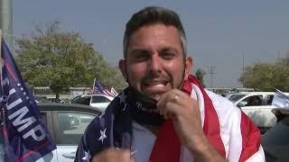 Trump supporters car convoy drives to U.S. embassy in Jerusalem