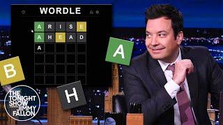 Jimmy Fallon Attempts to Play Wordle  The Tonight Show Starring Jimmy Fallon