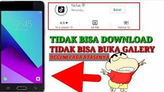 cara mengatasi hp Samsung j2 preme tidak bisa download di aplikasi play store