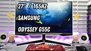 Samsung Odyssey G55C 27 G5 Curved Gaming Monitor Review  Under $300 165Hz LS27CG552ENXZA