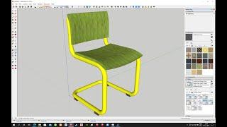 SketchUp Tutorial How to make a chair in SketchUp