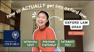 how i ACTUALLY got into Oxford Law no bullsh*t advice