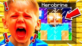 My LITTLE BROTHER RAGED When I DISGUISED As HEROBRINE