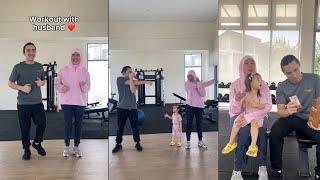 Comelnya Intan Ladyana Workout Bersama Suami