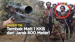 Bak Film Action Sniper Tembak KKB dari Jarak 800 Meter