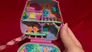 ASMR Retro Polly Pocket Mini Bag Toy Tracing & Scratching - no talking plastic sounds