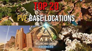 TOP 20 PVE Base Locations  Scorched Earth  ARK Survival Ascended