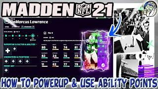 Madden 21 -- How To POWERUP Players Use Ability Points & More Madden 21 Ultimate Team