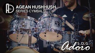 Super PUNCHY little Adoro Sweet 16 drum kit & Agean HushHush cymbals