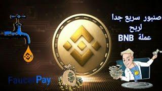 صنبور لربح عملة بينانس Binance BEP20 BNB ودفع فوري أوتوماتيكي على FaucetPay #الربح_من_الانترنت