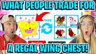 What People Trade for a Regal Wing Chest in Roblox Adopt Me OMG