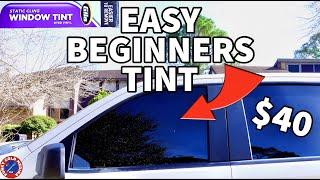 NO GLUE Window Tint for BEGINNERS EASY & SIMPLE Installation  Static Cling Gila Window Tinting