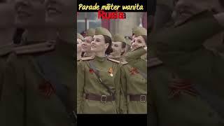 Parade militer wanita cantik Rusiamotor#shorts