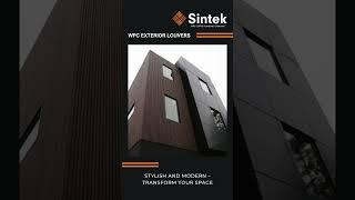 WPC Exterior Louvers The Future of Exterior Design  Sintek  #wpcwallpanel