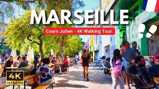 Marseille ️Walking Tour Artistique au Cours Julien La Plaine 4K UHD FRANCE