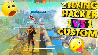 Hacker VS Hacker  2 Flying Hacker 1 VS 1 Custom Fight  Must Watch  Garena Free fire