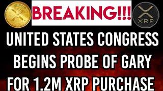 US Congress Begins Investigation of  SEC Chairman Gary Gensler purchase of 1.2M XRP during Lawsuit.