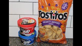 Doritos Dip Spicy Nacho & Cool Ranch Jalapeno and Tostitos Hearty Dippers Review