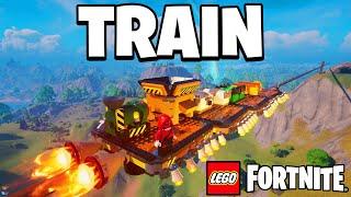 How To Make A WORKING TRAIN in LEGO Fortnite.. FAST TRAVEL