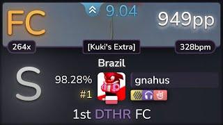 9.0⭐ gnahus  Wire - Brazil Kukis Extra +HDNCHR 98.28% #1 949pp FC - osu