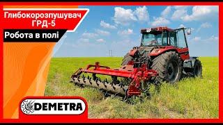 Чизель глибокорозпушувач ГРД-5 від заводу Demetra Робота в полі