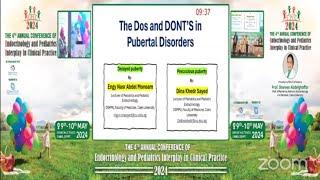 DO and Donts in Pubertal Disorders Dr Engy Nasr Dr Dina Khedr