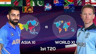 Asia XI vs World XI - 1st T20 Match - Full Match Highlights - Cricket 19 4K