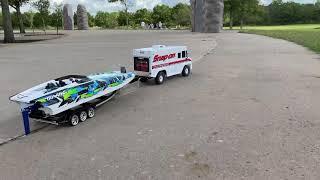 Traxxas M41 trailer being pulled by SnapOn TRX4