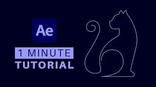 Animate a single line drawing from Illustrator in After Effects - EASY