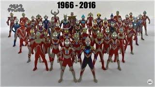 All Ultraman Transformations 1966-2016