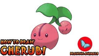 How To Draw Cherubi Pokemon  Coloring and Drawing For Kids