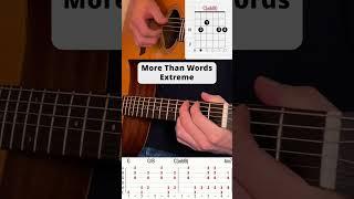 More Than Words - Extreme  #shorts #song #guitar #tutorial #acoustic  #gitarre