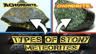 Two types of stony meteorites chondrites and Achondrites. #meteorite #meteor