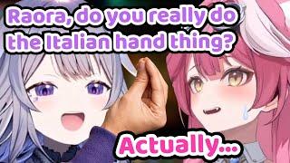 Bijou Asks Raora if She Actually Does The Italian Hand Gesture IRL